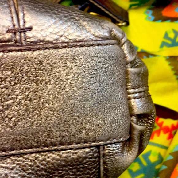 Fossil leather pewter purse - Picture 10 of 13